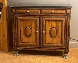 Thomasville Ernest Hemingway Collection Console Cabinet Marble Top Kilimanjaro Kenya	37 inches long 18.5 inches wide 32 inches tall	
