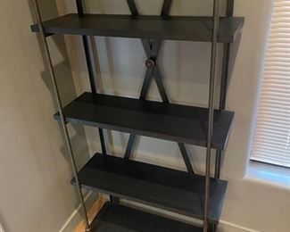 Pottery Barn Tall Bookshelf Heavy duty metal & wood	29.5 wide x 12 inches deep 84 inches tall	
