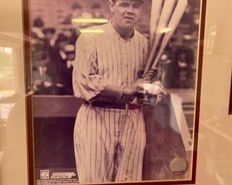 New York legends Babe Ruth Lou Gehrig limited edition pictures 009 of 500 Yankees	34“ x 17“	
