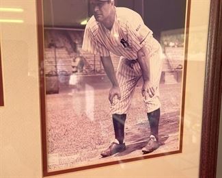 New York legends Babe Ruth Lou Gehrig limited edition pictures 009 of 500 Yankees	34“ x 17“	
