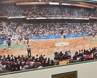 Boston Celtics at the Garden Retro 1992 vs The Pistons Panoramic Print Framed Garden Photo	40 x 16	

