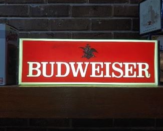 Budweiser Sign, works beautifully!