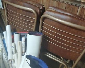 folding chairs and posters of - you guess it, Corvettes! And racing. And pop culture.