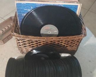albums and 45s
