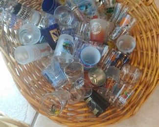 Shot glasses from travels