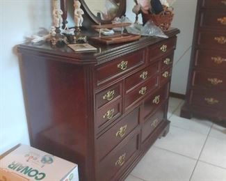 Dresser with mirror
