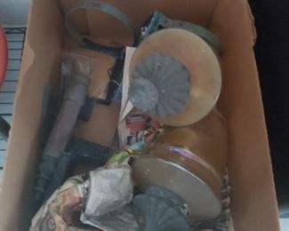 Vintage wall lights - picture does not do them justice, they are gorgeous!