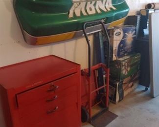 Metal, rolling tool box