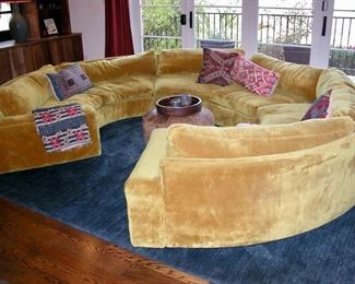 Vintage Milo Baughman Sofa Comfy Couch,