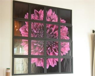 Large Pink Chrysanthemum Flower Picture by Melanie Berry 56" X 56"