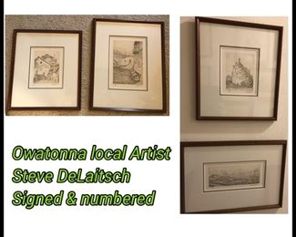 Local artist numbered and signed