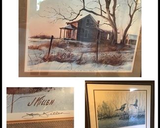 Local artist J. Killen signed and numbered 