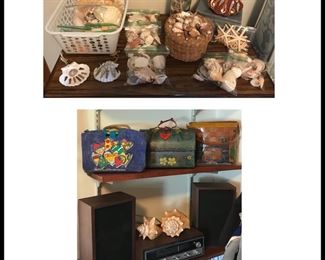 purses, Shells galore 