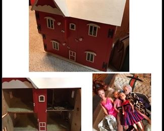 vintage wood doll house...