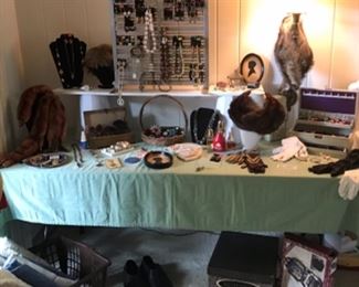 women’s jewelry, hats, furs, gloves
