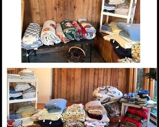 Quilts, sheets, blankets, throws