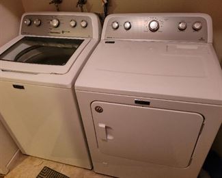 Very nice MAYTAG washer and dryer set. Dryer is gas.