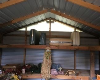 Loft area in red barn