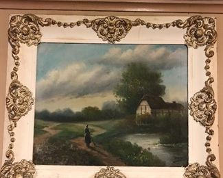 Lots of oil paintings and artwork