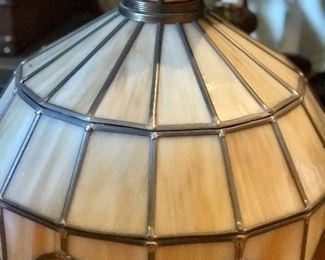 Vintage hanging glass lamp