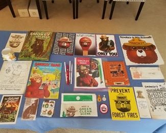 Vintage Smokey the Bear collectibles and bears