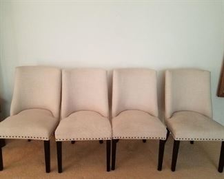 Upholstered dining chairs