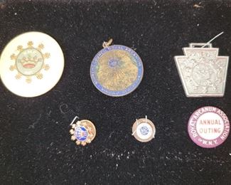 Large Collection of Antique Knights of Pythius Pins and Badges dating from the 1860's to early 1900's