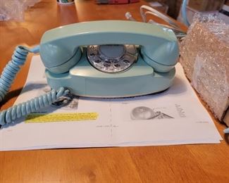 20.	   Aqua Princess Rotary  Circa 1960’s w/Light Kit				$65
