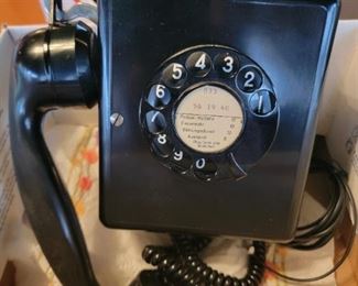 48.	    1947 Swiss Wiedman Wall Phone		$225