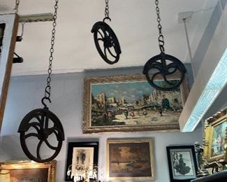 Vintage pulleys