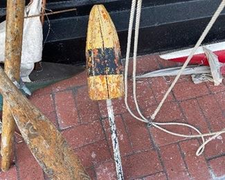 Vintage lobster trap marker 