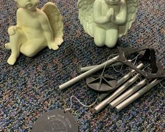 Grace Note Wind Chimes and Garden Angels