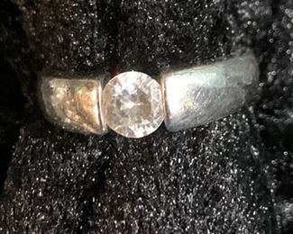 Sterling and stone ring