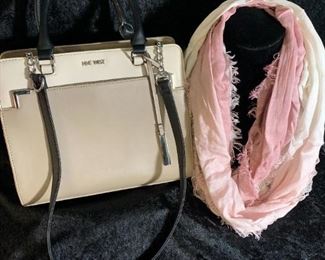 Nine West Satchel and Infinity Scarf