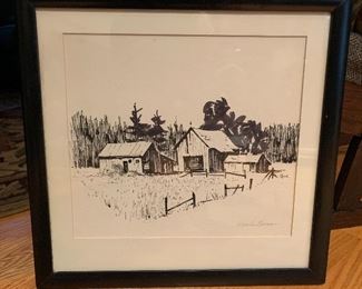 Dick Kane Signed Ink Drawing
