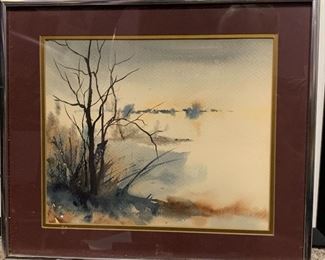 Virginia Braun Signed Watercolor