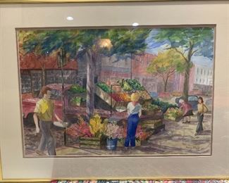 Mary Hnyda Signed Original Watercolor