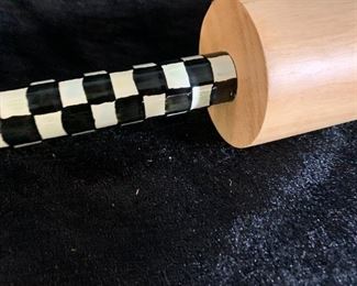 MacKenzie Childs Courtly Check Rolling Pin