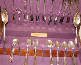 We have three different flatware sets.  This one is silver plate.