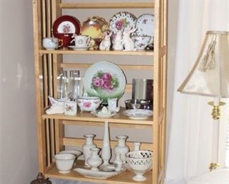 Lots of china, Lenox and Lefton pieces.  