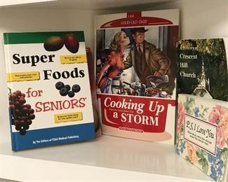 Many cookbooks 