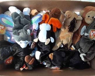 Large Lot of Assorted Beanie Babies