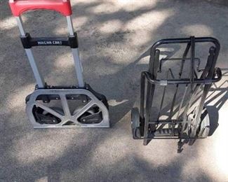 Lot of 2 Cart Trolleys | Fold Flat for Travel