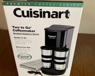 New In Box Cuisinart "Two to Go" Coffeemaker