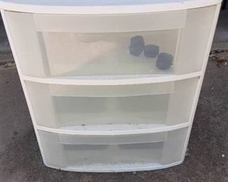 3-Drawer Sterilite Plastic Rolling Organizer