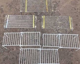 Lot of 9 Closet Organizer expandable Racks