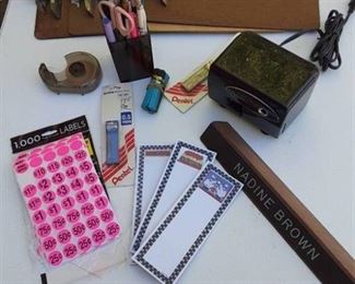 Small Office Supply Lot | Clip Boards, Electric Pencil Sharpener, Pencil Leads and  More
