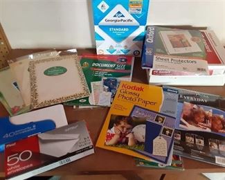 Large Lot of  Office and Photo Paper | Envelopes, Stationary, Document Laminate, and More