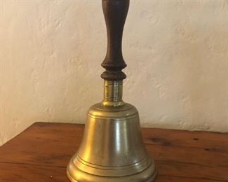 Antique Brass School Bell, Scotland