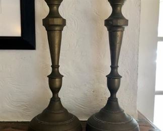 Brass Candlesticks from Chile